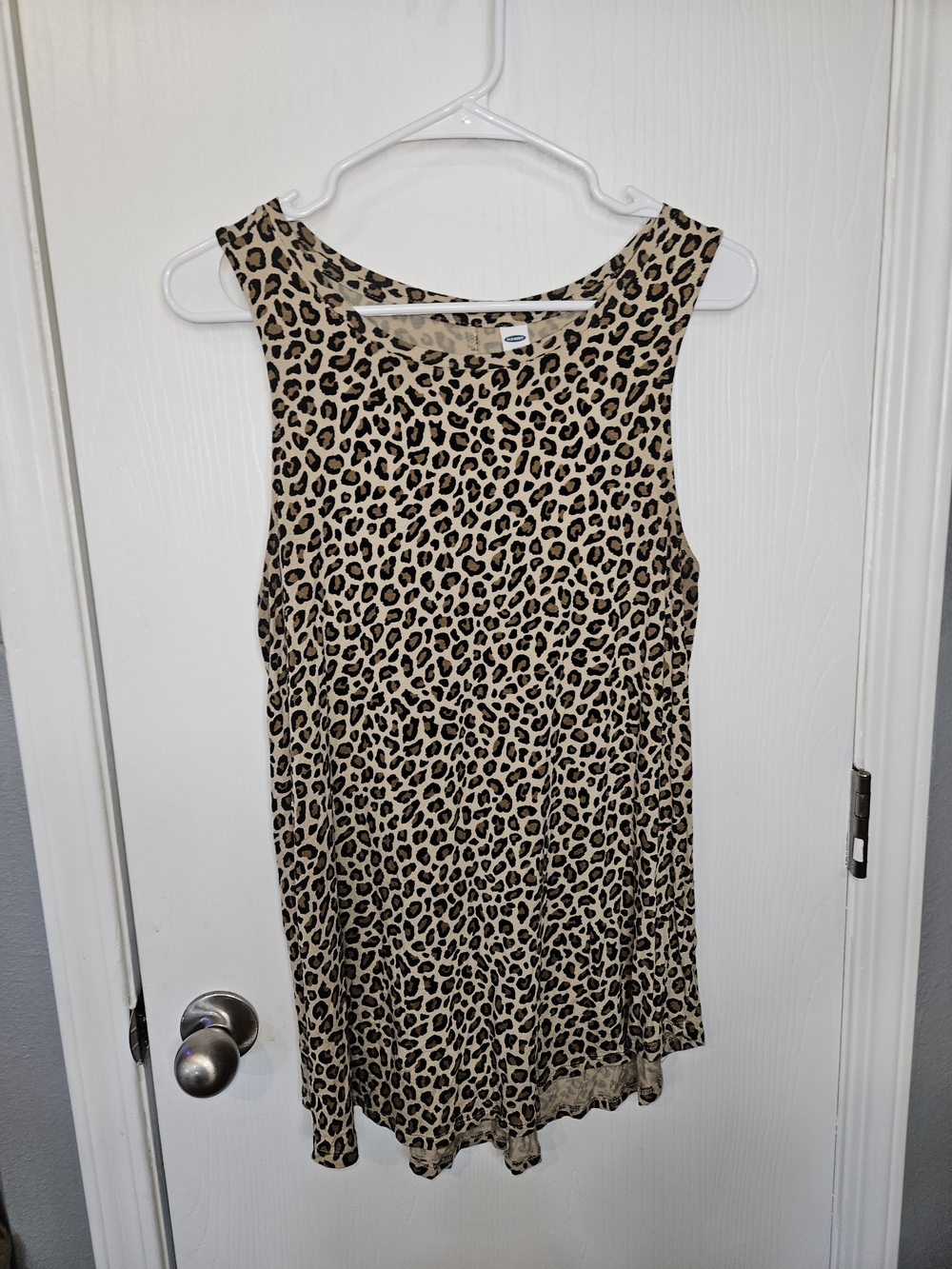 Old Navy Leopard Print Tank Top - Tan and Black